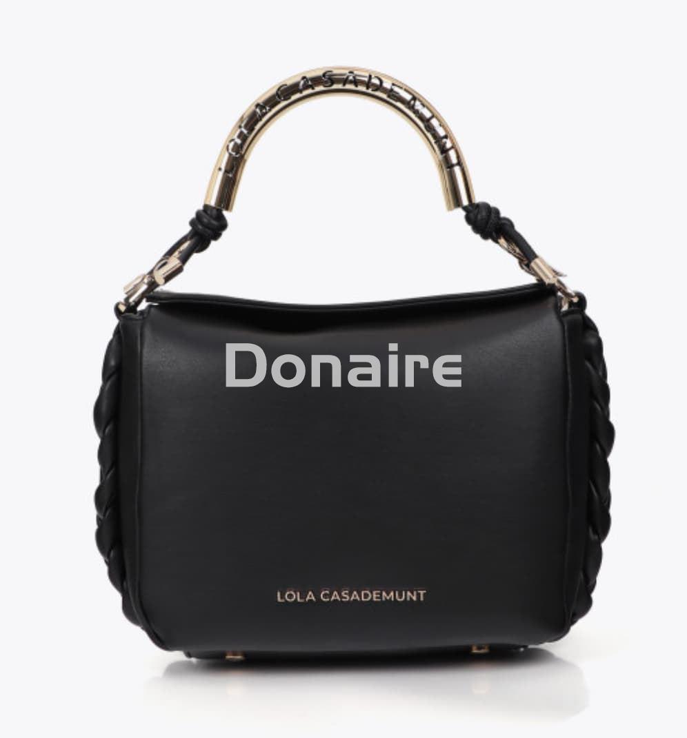 Bolso bandolera negra 1981 Lola Casademunt - Imagen 2