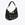 Bolso bandolera negro detales metálicos dorados Lola Casademunt - Imagen 2