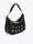 Bolso bandolera negro detales metálicos dorados Lola Casademunt - Imagen 2