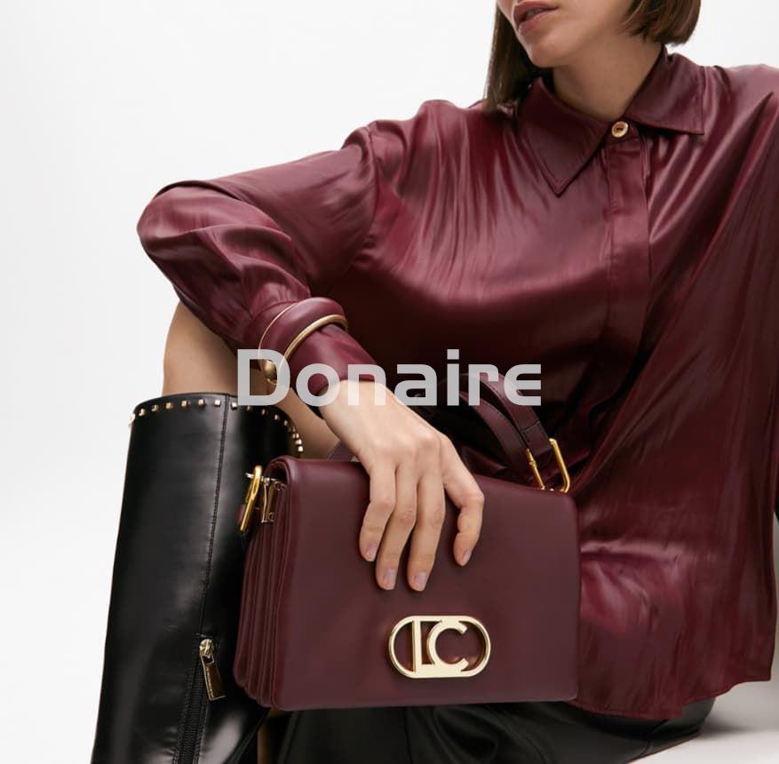 Bolso bandolera solapa burdeos Lola Casademunt - Imagen 1