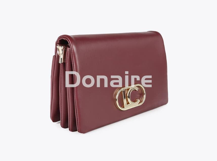 Bolso bandolera solapa burdeos Lola Casademunt - Imagen 2
