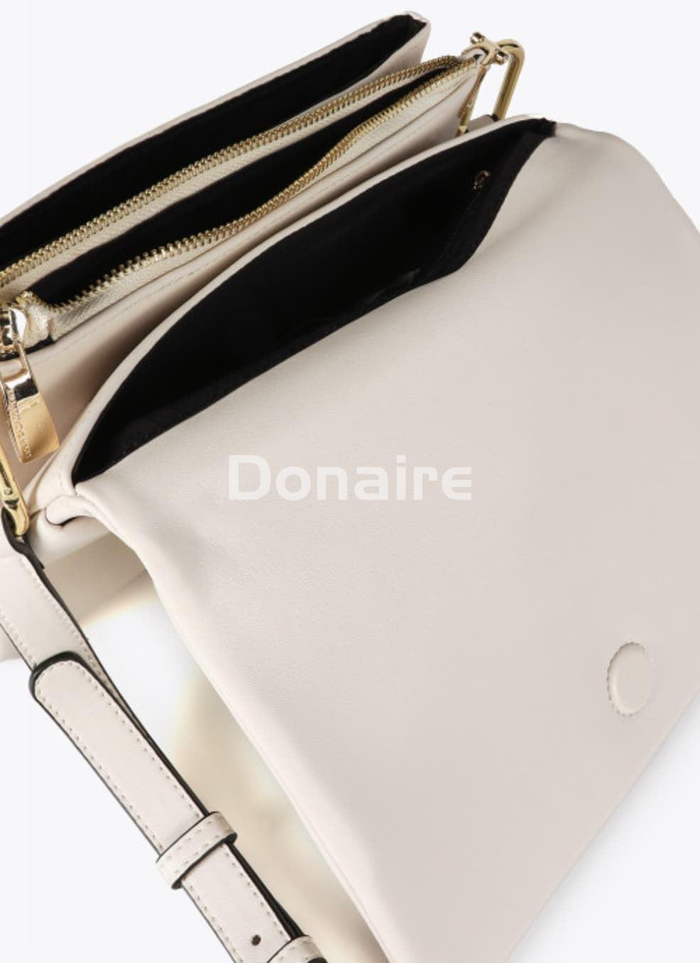 Bolso bandolera solapa crudo Lola Casademunt - Imagen 3