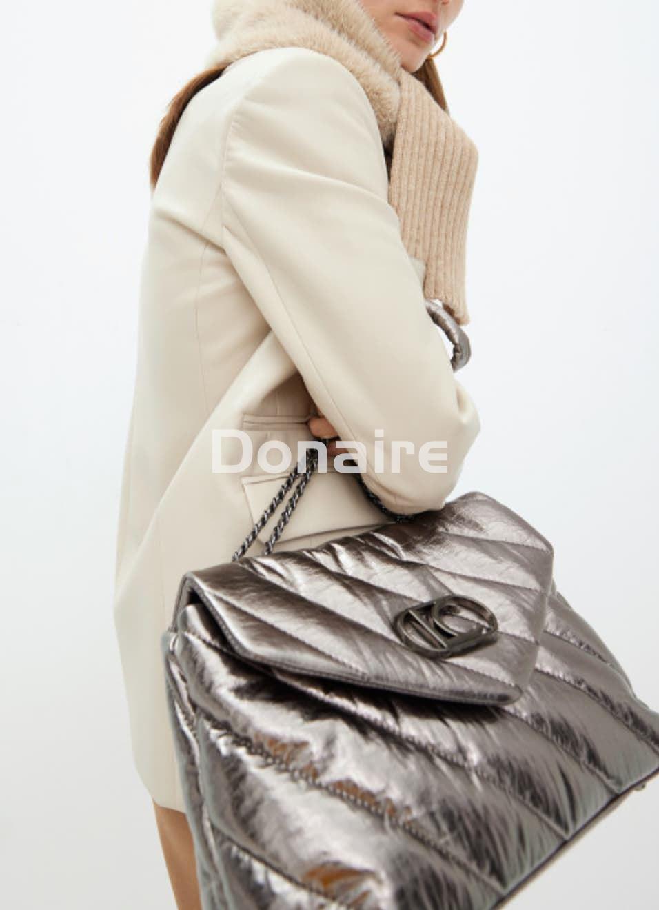 Bolso bandolera tejido acolchado y metalizado Lola Casademunt - Imagen 1