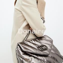 Bolso bandolera tejido acolchado y metalizado Lola Casademunt - Imagen 1