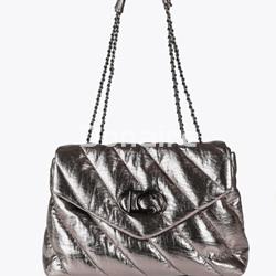 Bolso bandolera tejido acolchado y metalizado Lola Casademunt - Imagen 2