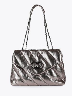 Bolso bandolera tejido acolchado y metalizado Lola Casademunt - Imagen 2