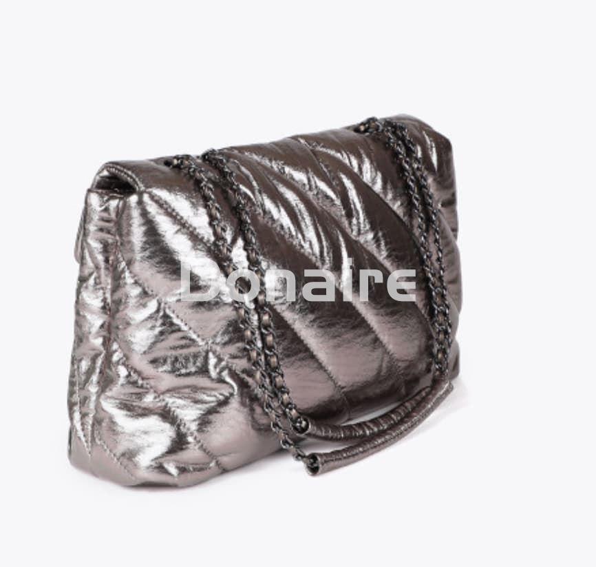 Bolso bandolera tejido acolchado y metalizado Lola Casademunt - Imagen 6