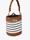 Bolso bucket combinado rayas y efecto piel Lola Casademunt - Imagen 2