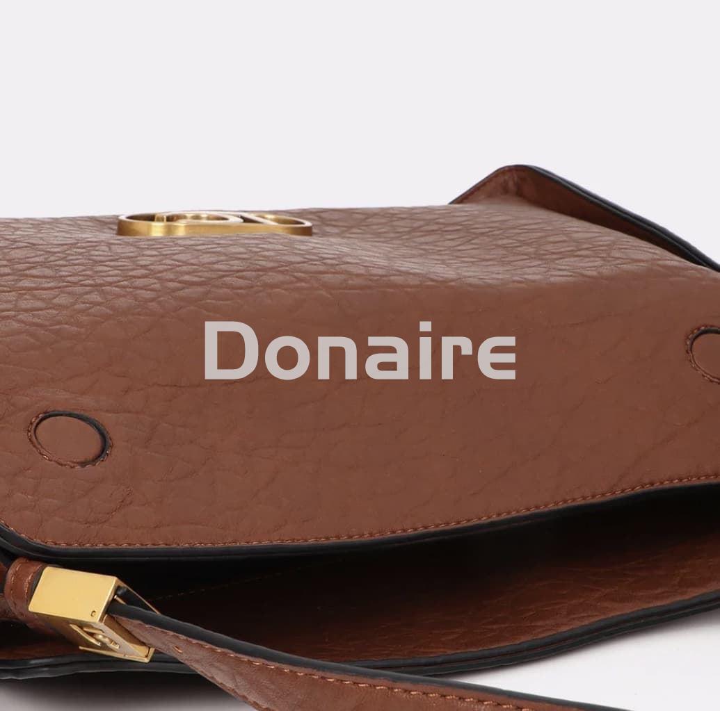 Bolso marrón con logo dorado Lola Casademunt - Imagen 8