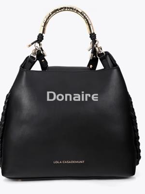 Bolso shopper 1981 negro Lola Casademunt - Imagen 1