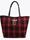 Bolso shopper cuadros y escudo Lola Casademunt - Imagen 2