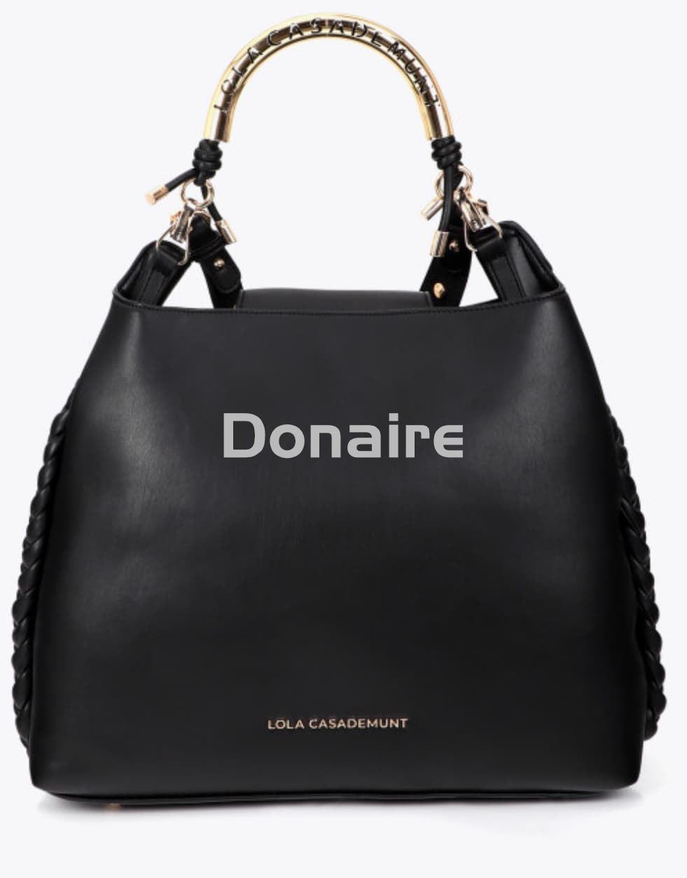 Bolso shopper negro 1981 Lola Casademunt - Imagen 2