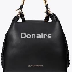 Bolso shopper negro 1981 Lola Casademunt - Imagen 2