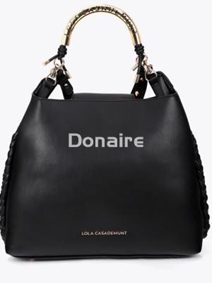 Bolso shopper negro 1981 Lola Casademunt - Imagen 2