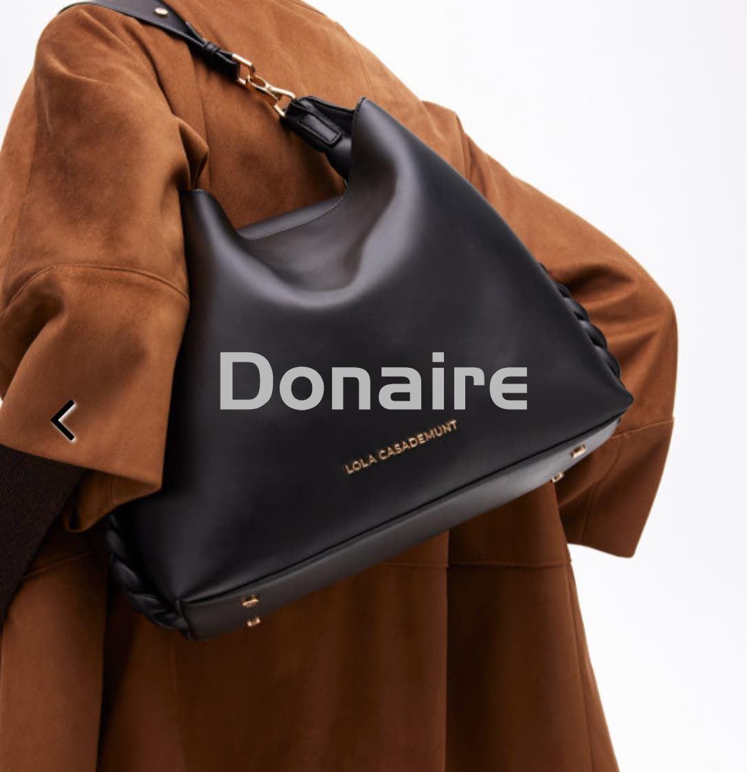 Bolso shopper negro 1981 Lola Casademunt - Imagen 3