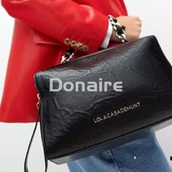 Bolso tipo maletín efecto piel arrugada Lola Casademunt - Imagen 1