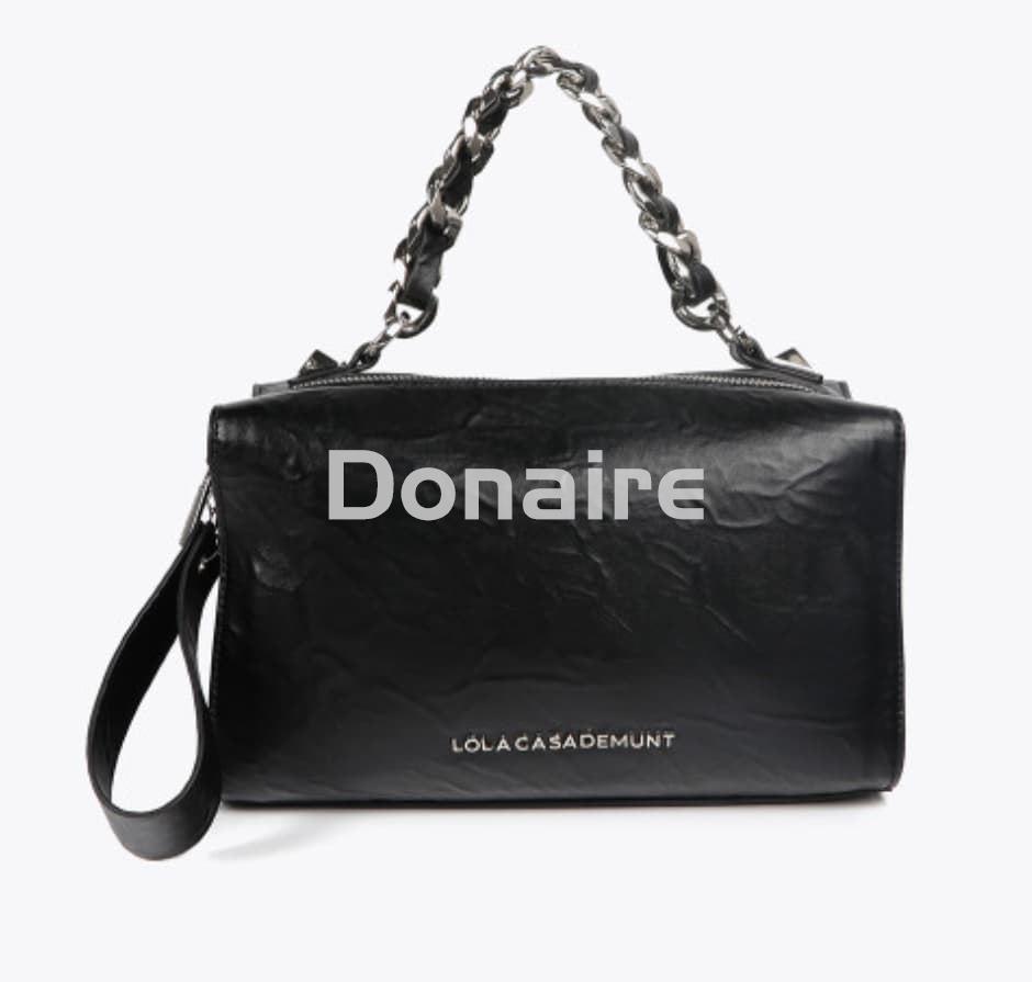 Bolso tipo maletín efecto piel arrugada Lola Casademunt - Imagen 2