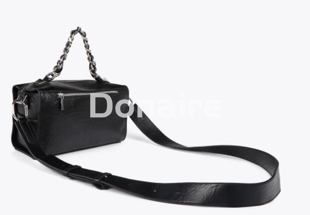 Bolso tipo maletín efecto piel arrugada Lola Casademunt - Imagen 6