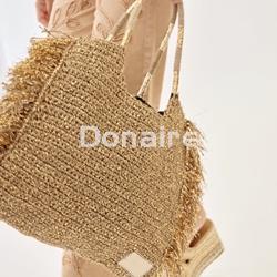 Bolso tipo shopper rafia y lurex NKN - Imagen 2