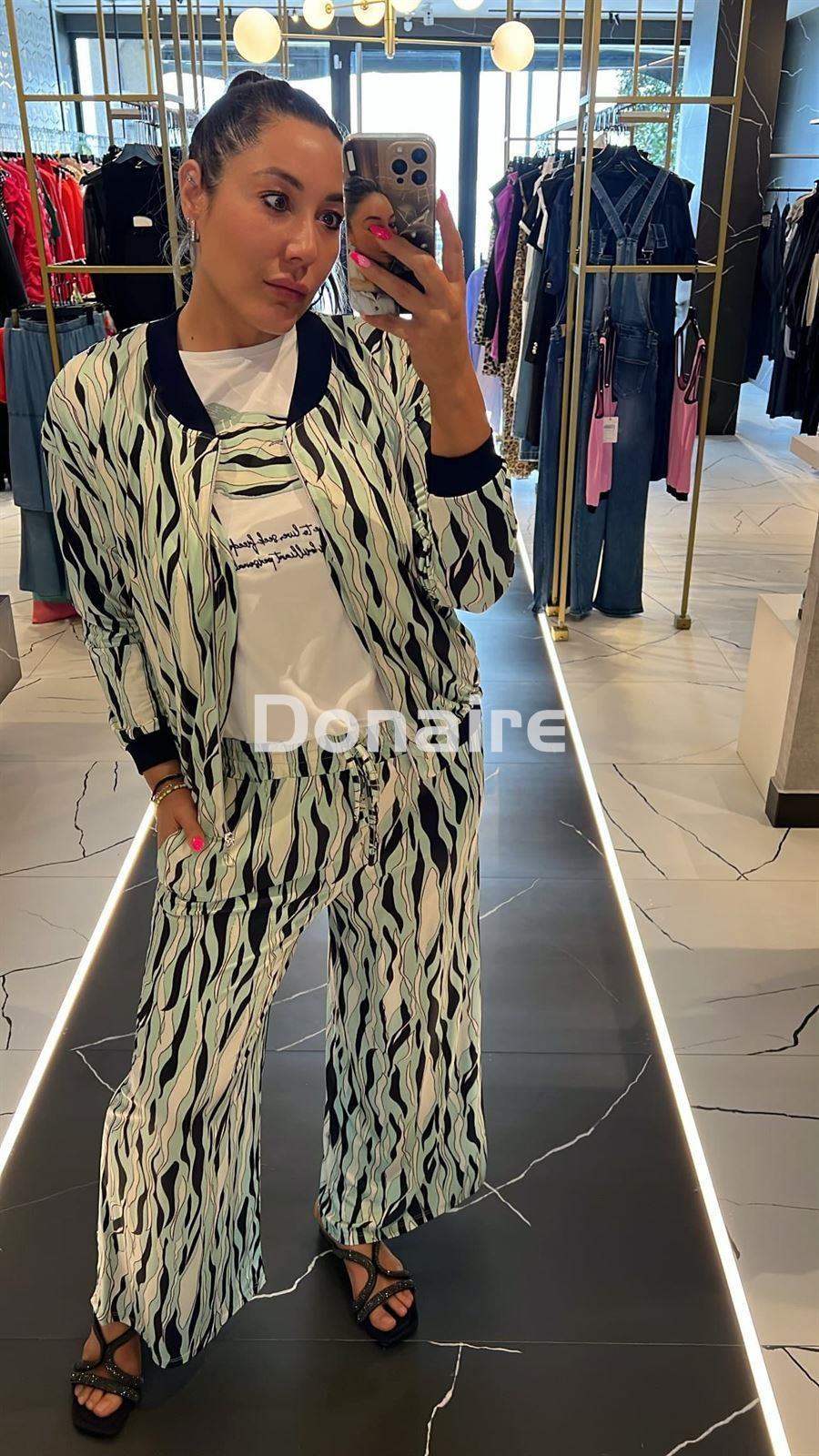 Bomber algodón satinado tonos azules WNT - Imagen 2