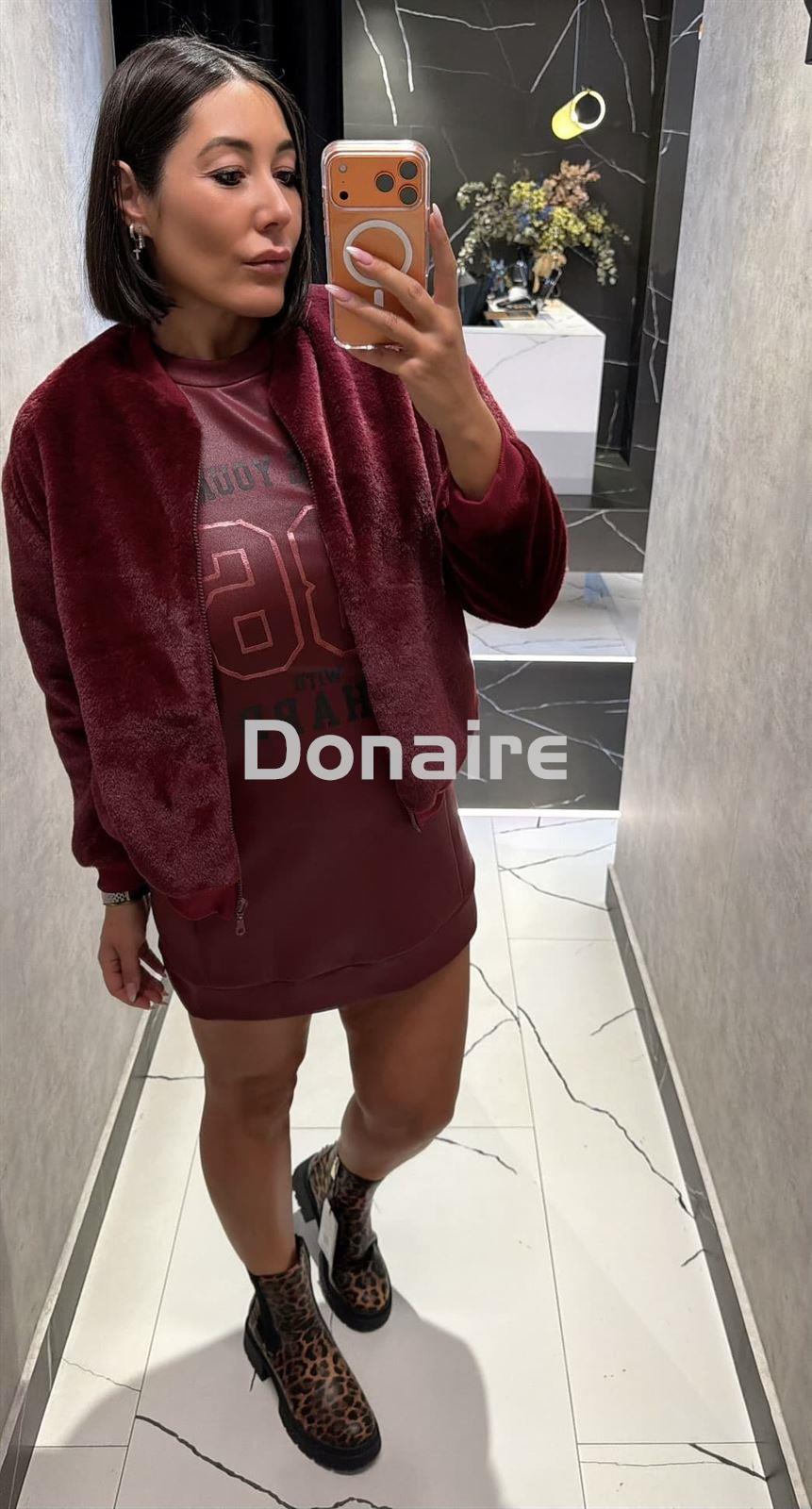 Bomber pelo granate Phard - Imagen 1