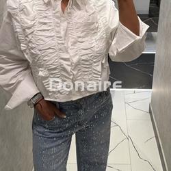 Camisa oversize volantes fruncidos NKN - Imagen 1