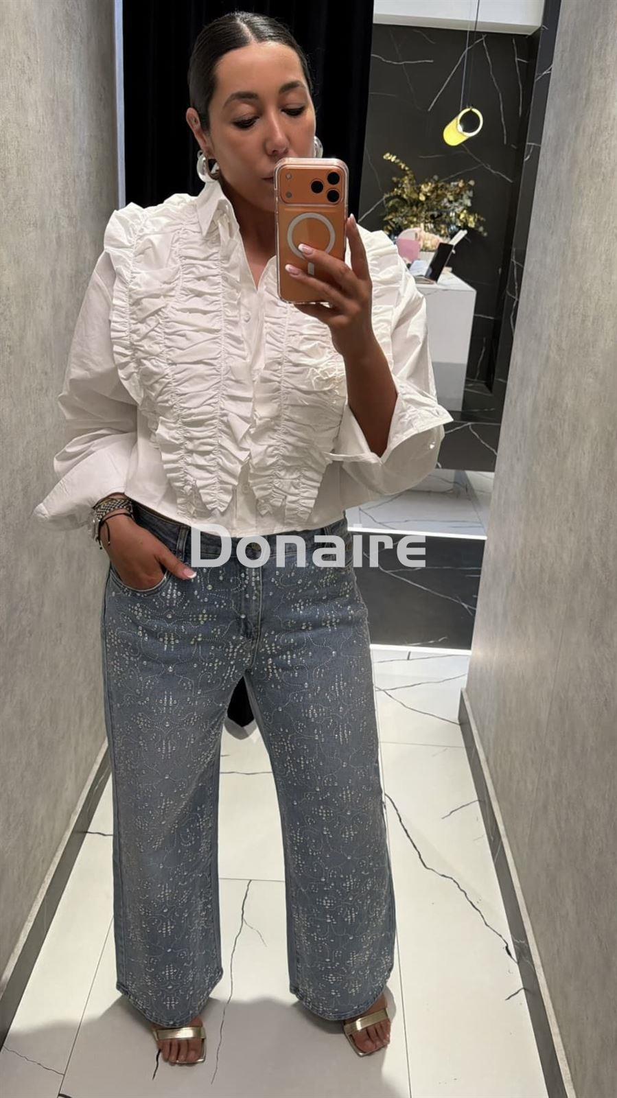 Camisa oversize volantes fruncidos NKN - Imagen 3