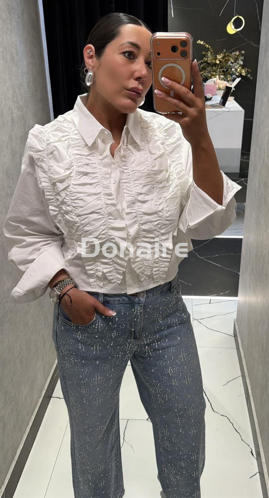 Camisa oversize volantes fruncidos NKN - Imagen 4