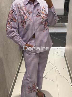 Camisa rayas y lentejuelas Dixie - Imagen 1