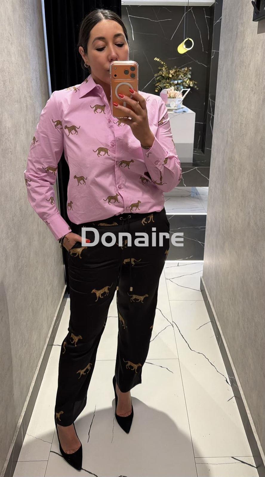 Camisa rosa leopardos Lola Casademunt - Imagen 1