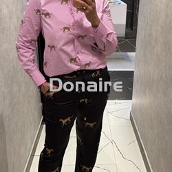 Camisa rosa leopardos Lola Casademunt - Imagen 1