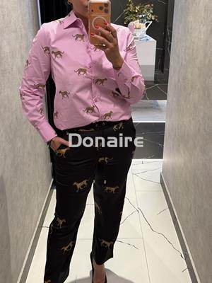 Camisa rosa leopardos Lola Casademunt - Imagen 1