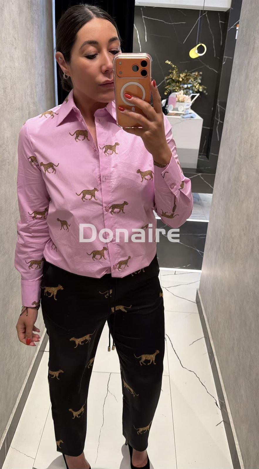 Camisa rosa leopardos Lola Casademunt - Imagen 2