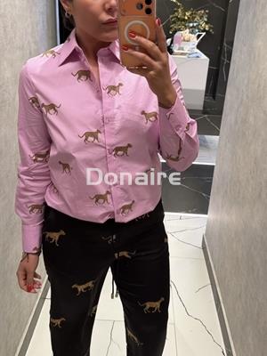 Camisa rosa leopardos Lola Casademunt - Imagen 2