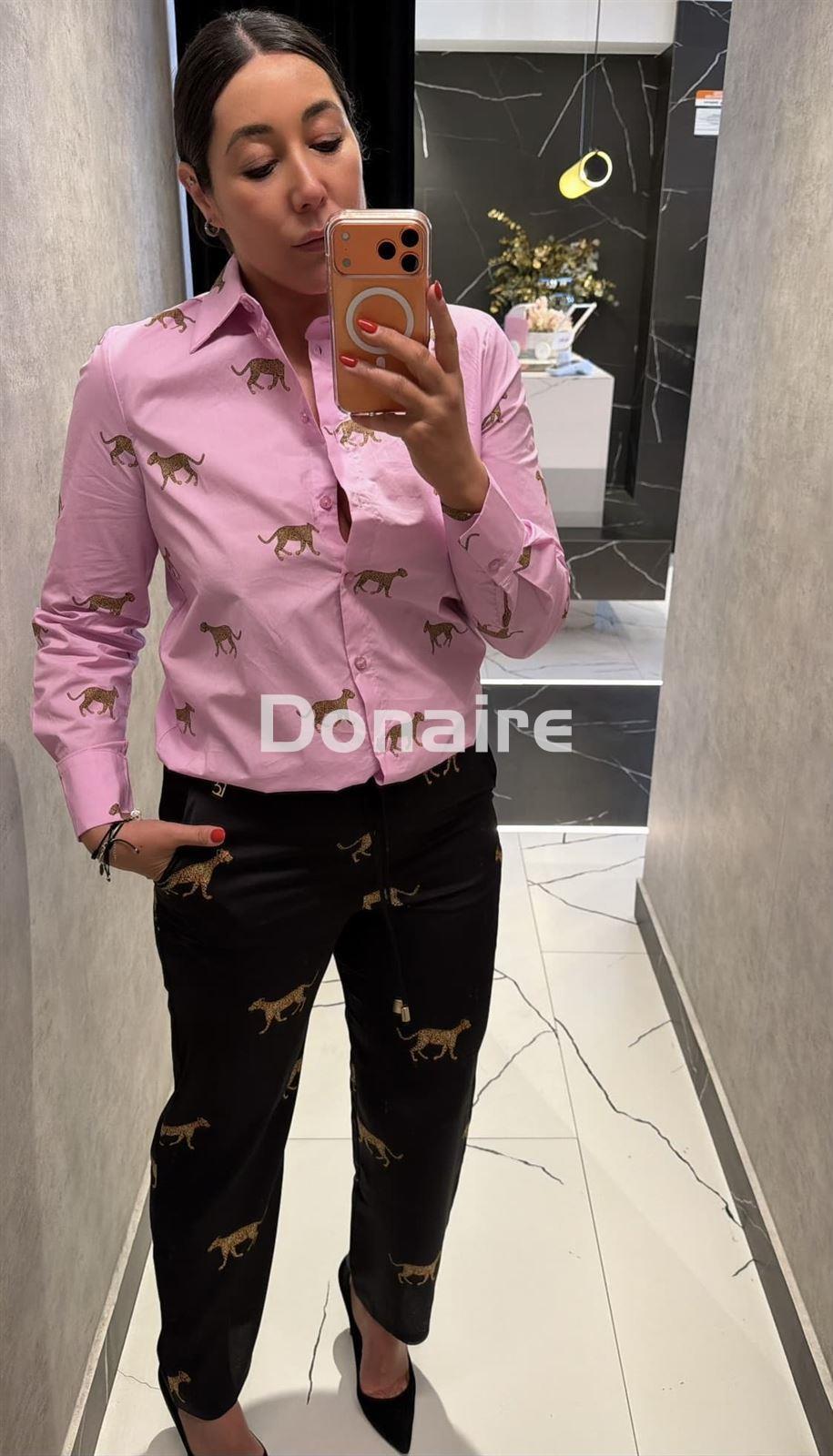 Camisa rosa leopardos Lola Casademunt - Imagen 3
