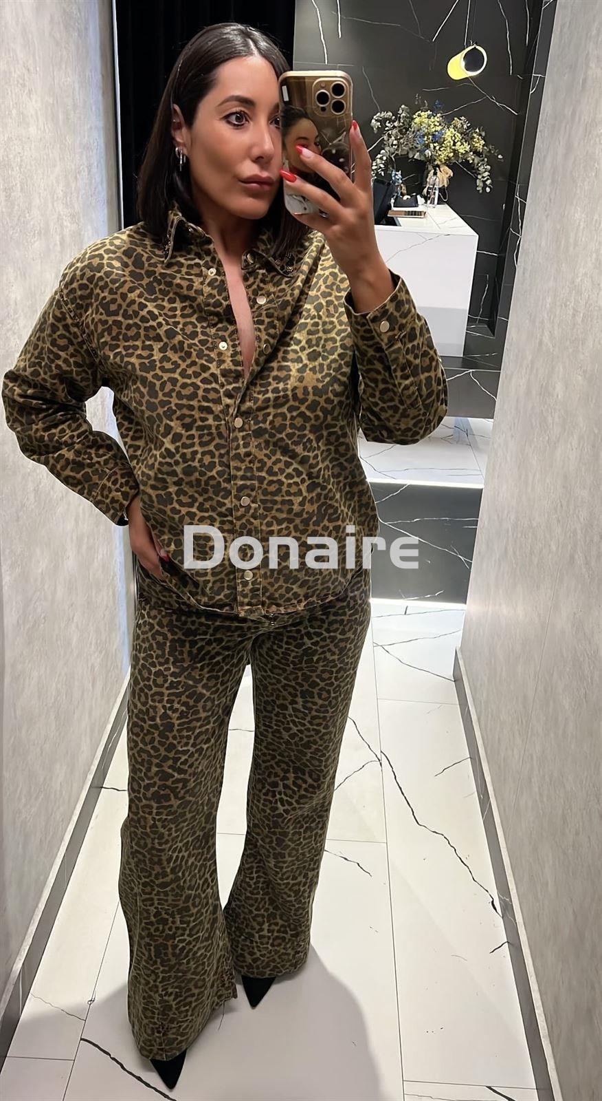 Camisa vaquera animal print BSB - Imagen 1