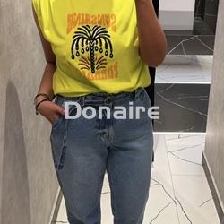 Camiseta amarillo flúor manga sisa Lez a Lez - Imagen 1