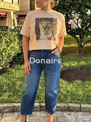 Camiseta beige leopardo BSB - Imagen 1