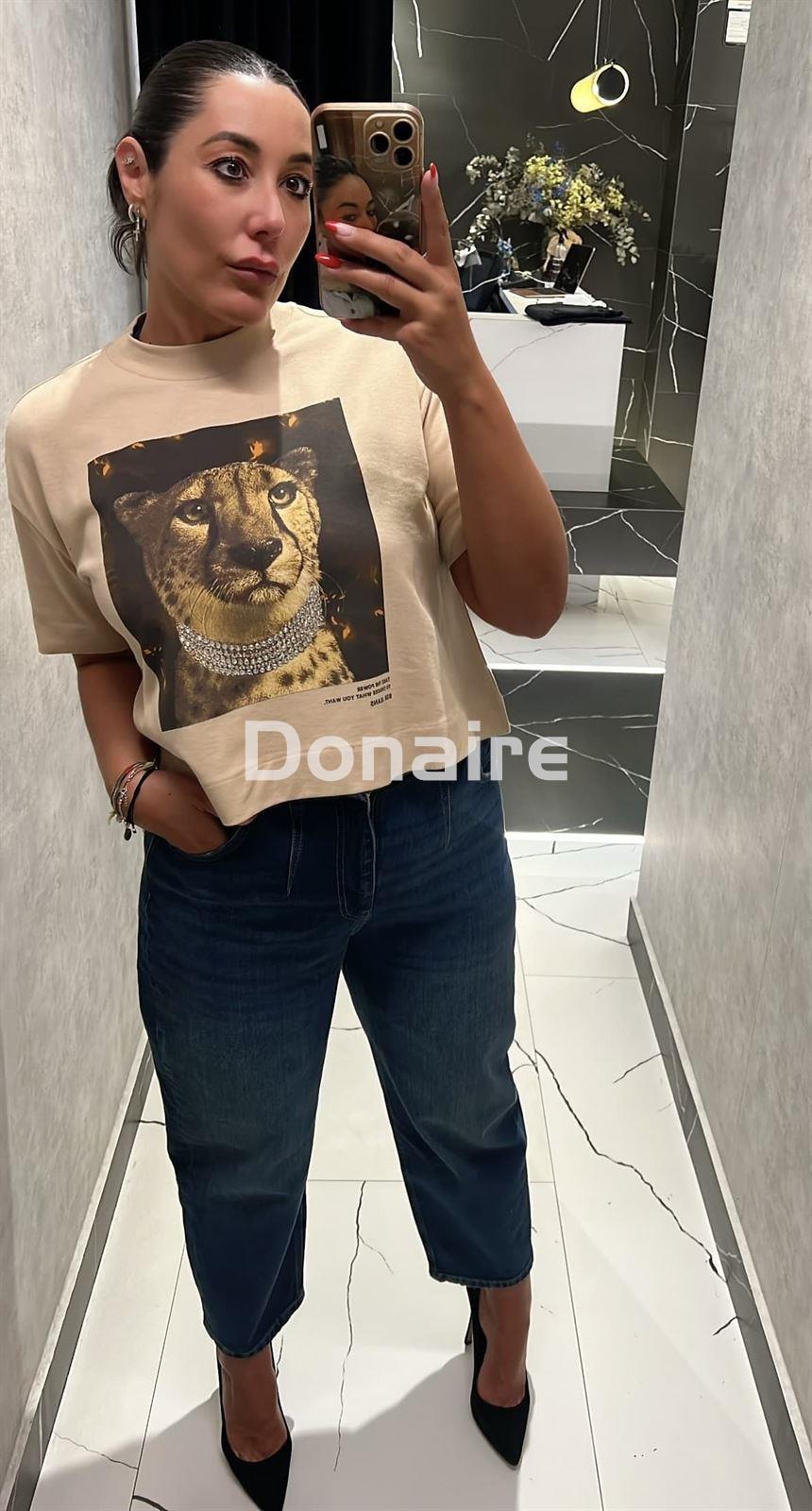 Camiseta beige leopardo BSB - Imagen 4