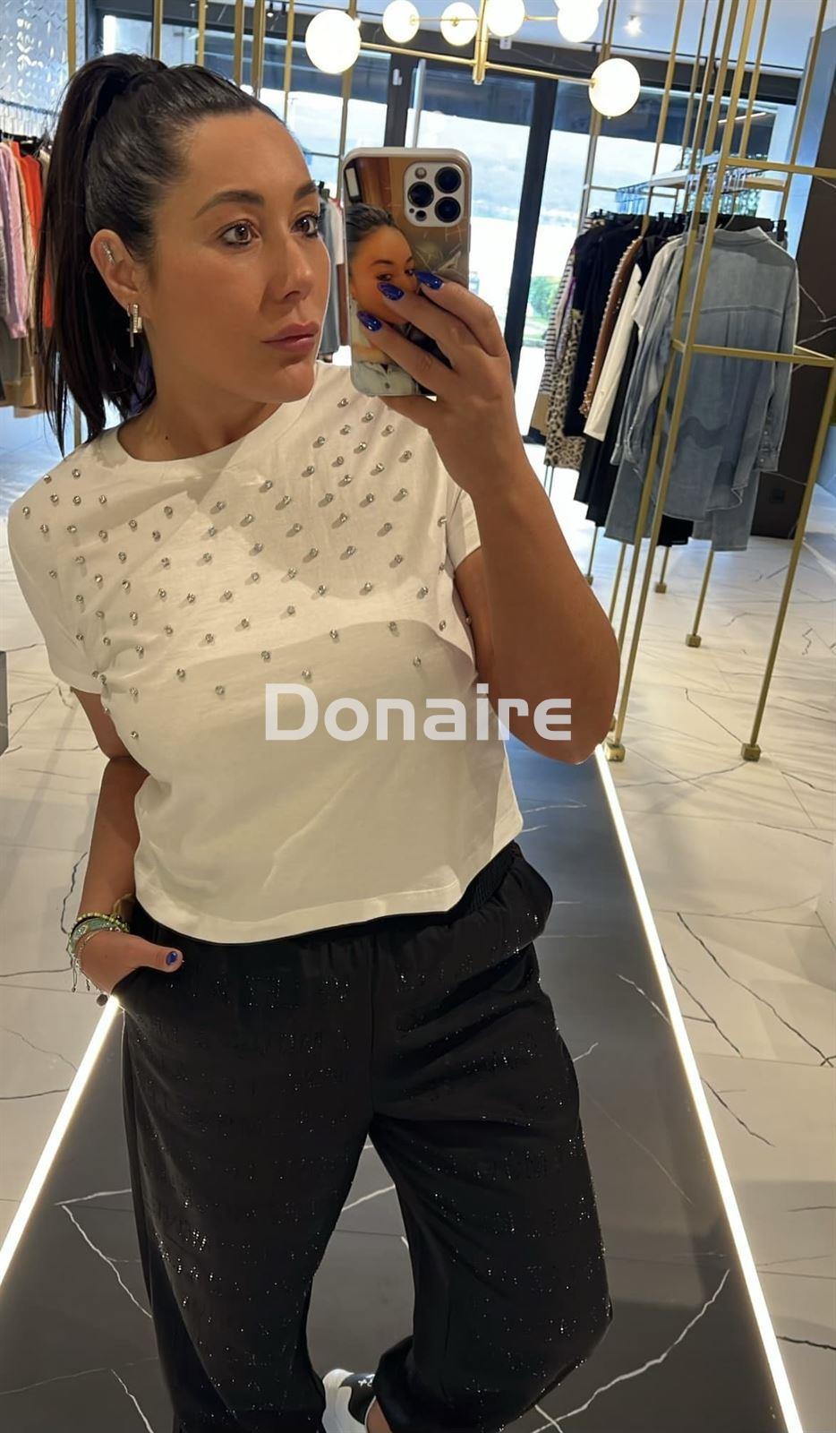 Camiseta blanca strass Lez a Lez - Imagen 1