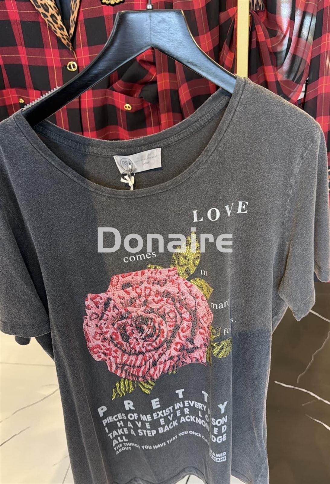 Camiseta flor BSB - Imagen 1