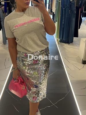 Camiseta gris manga corta Dixie - Imagen 2