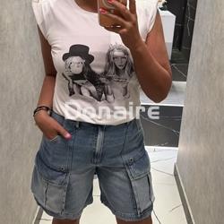 Camiseta hombreras pedrería Koralline - Imagen 1