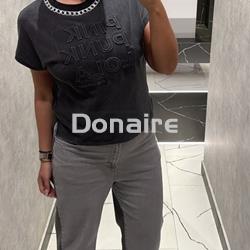 Camiseta lavado desgastado y pedrería Lola Casasemunt - Imagen 2
