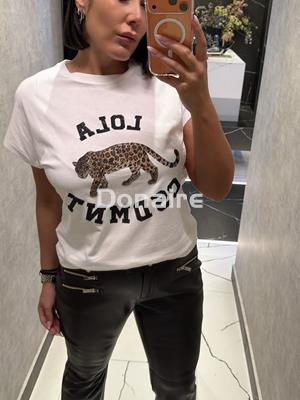 Camiseta leopardo strass Lola Casademunt - Imagen 2