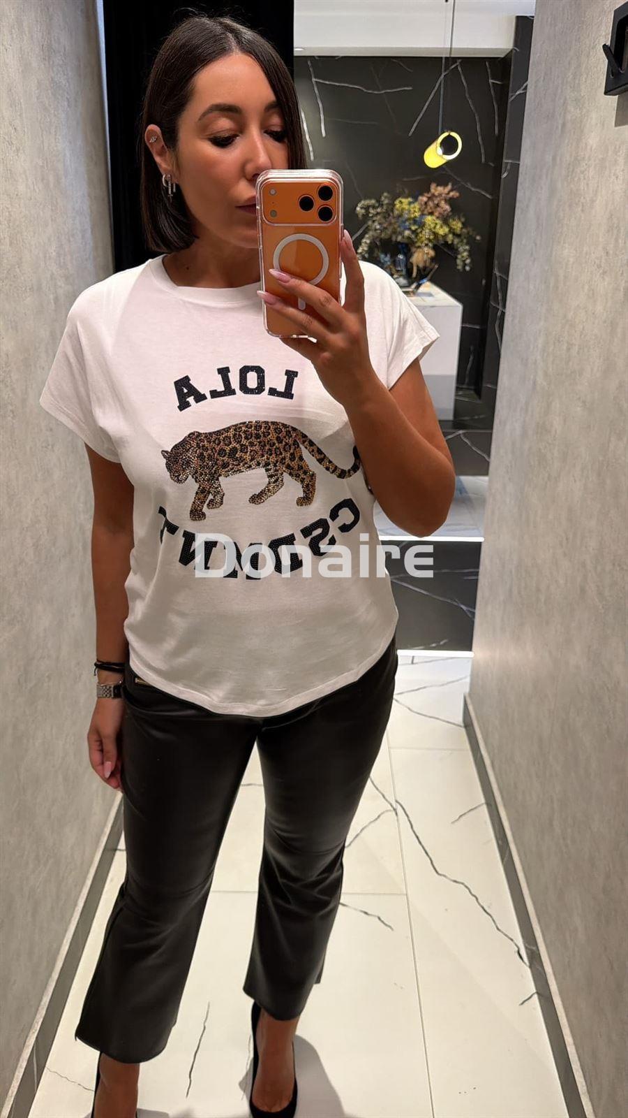 Camiseta leopardo strass Lola Casademunt - Imagen 3