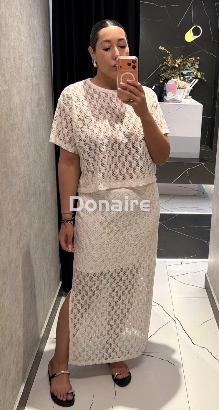 Camiseta manga corta crochet Phard - Imagen 3