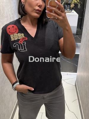 Camiseta manga corta parches Lola Casademunt - Imagen 1