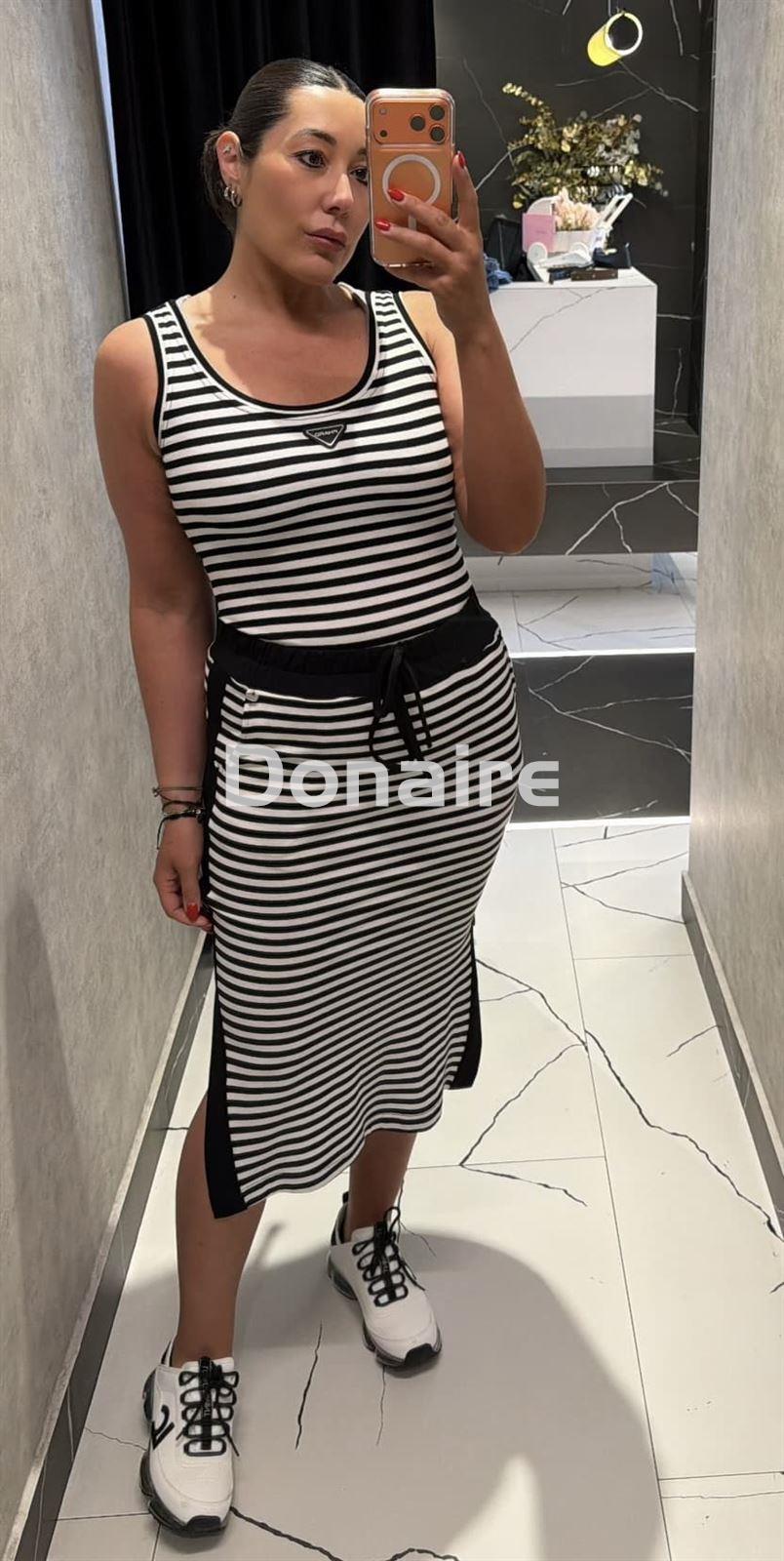 Camiseta manga sisa rayas PHARD - Imagen 2