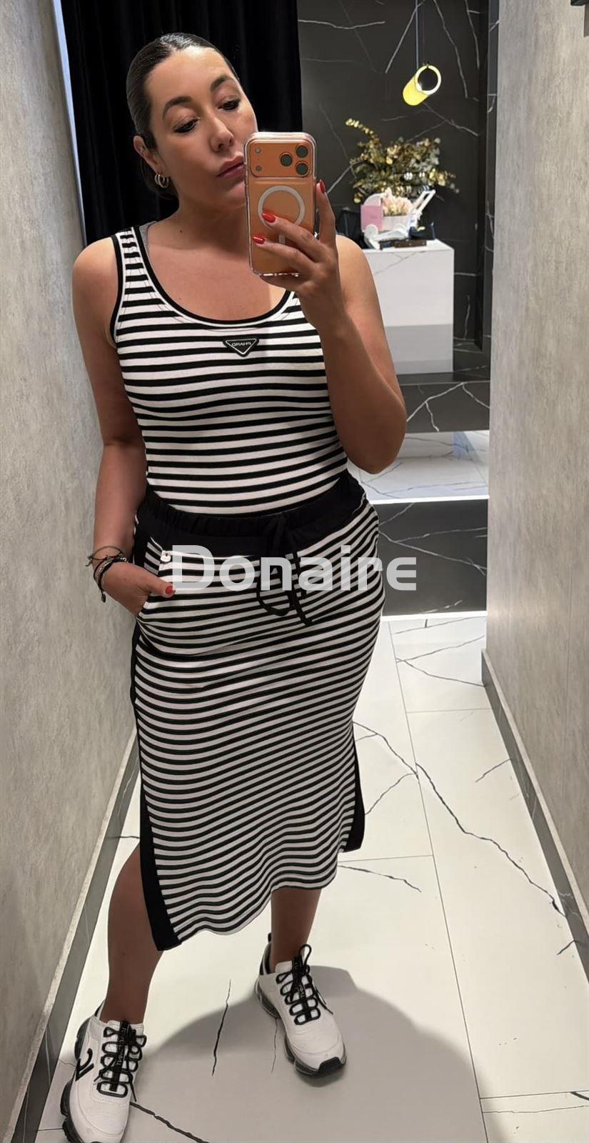 Camiseta manga sisa rayas PHARD - Imagen 3